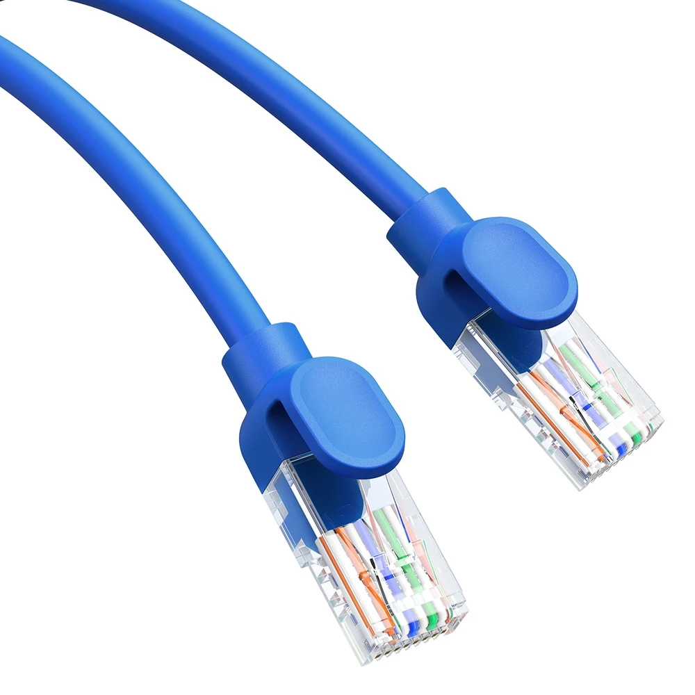 Apvalus kabelis Baseus Ethernet RJ45, Cat.6, 5m (mėlynas)