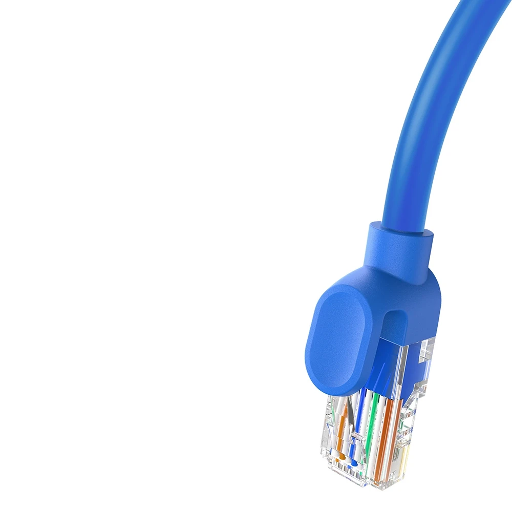 Apvalus kabelis Baseus Ethernet RJ45, Cat.6, 5m (mėlynas)