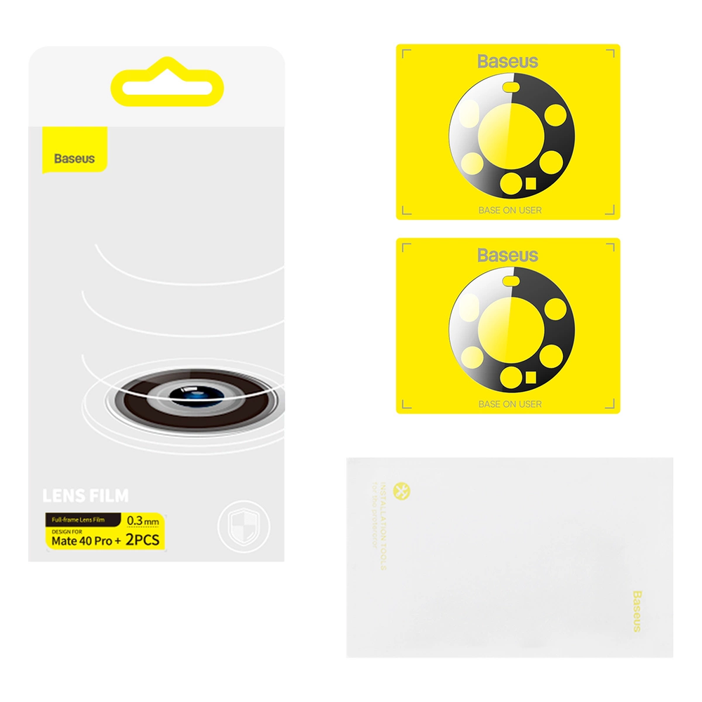 Baseus Huawei Mate 40 Pro+ Camera Film 0.3mm (2pcs) transparent + cleaning kit (SGQK000602) - OUTLET