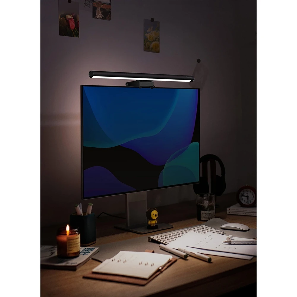 Baseus i-wok2 LED lempa stalinio kompiuterio monitoriaus ekrano apšvietimui, juoda (DGIW000101)