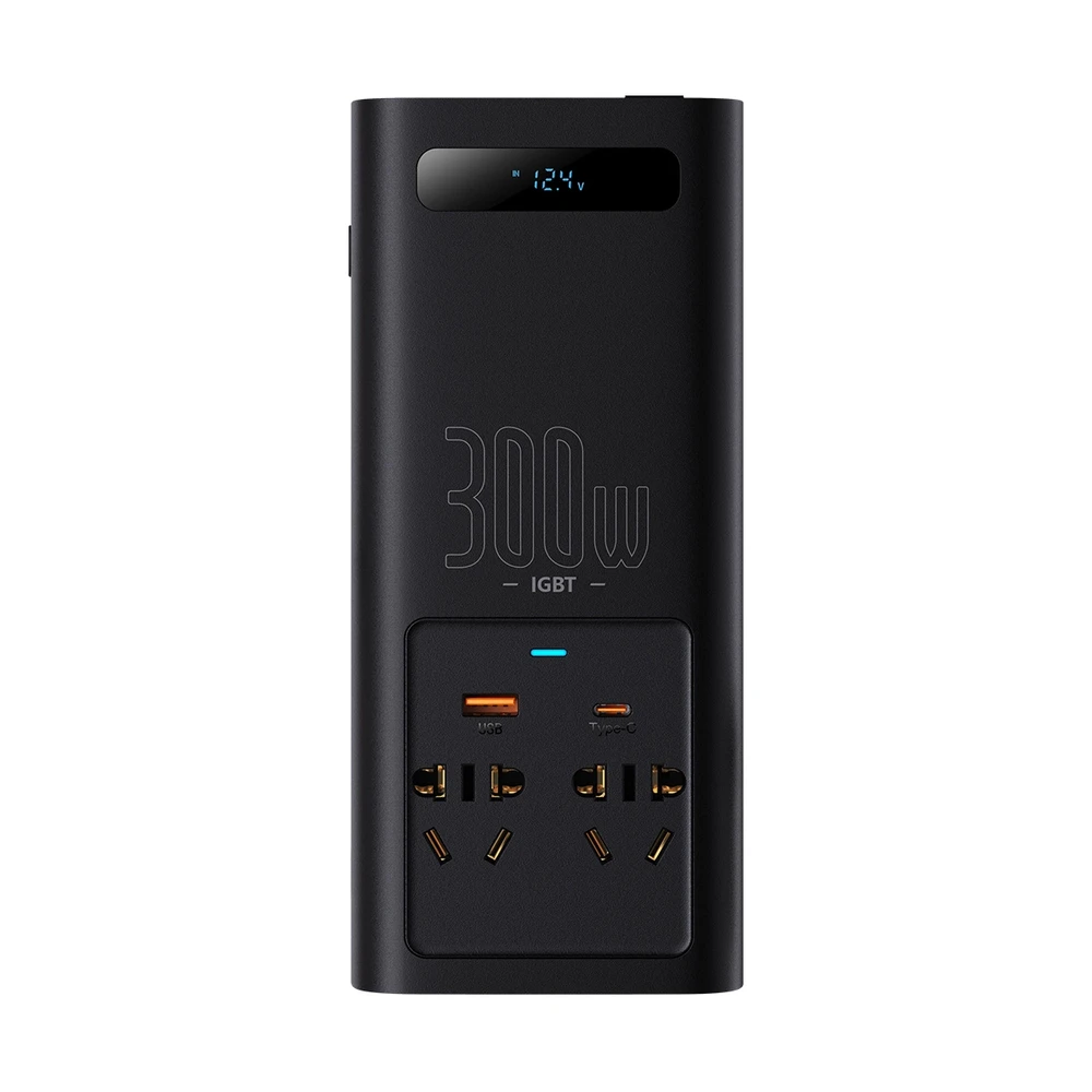 Power Inverteris Baseus 300W (220V CN/EU) - juodas