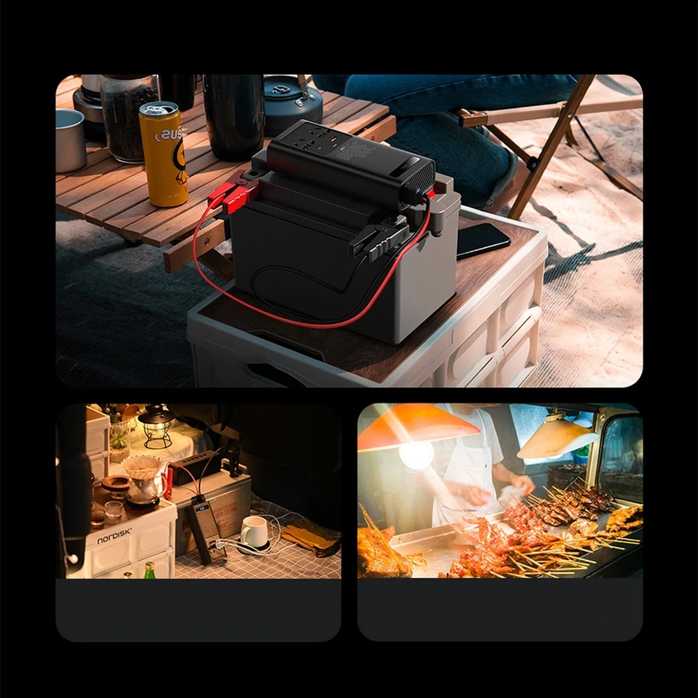 Power Inverteris Baseus 300W (220V CN/EU) - juodas
