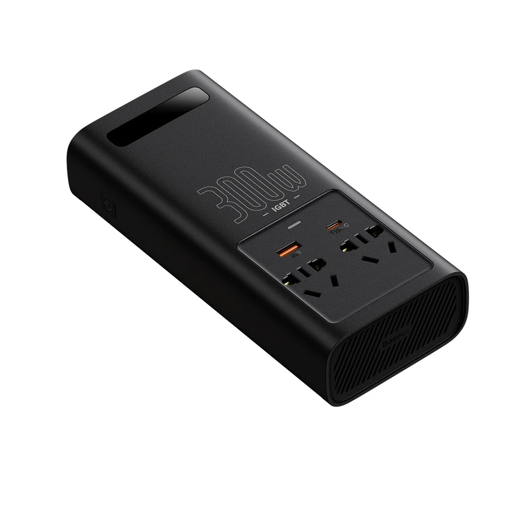 Power Inverteris Baseus 300W (220V CN/EU) - juodas