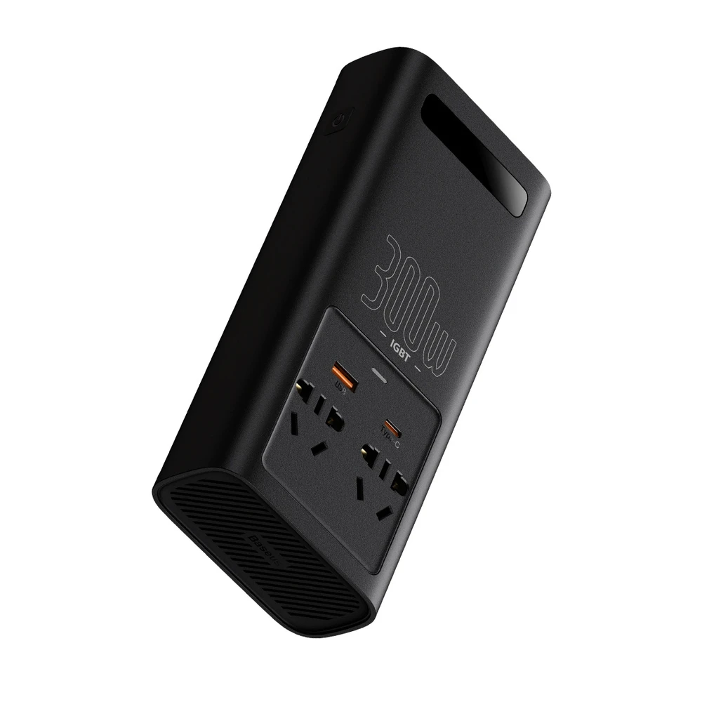 Power Inverteris Baseus 300W (220V CN/EU) - juodas