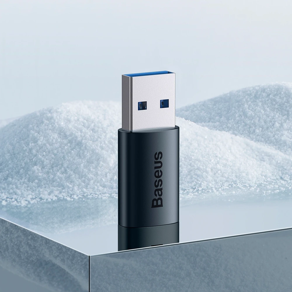 Baseus Ingenuity USB-A – USB-C OTG adapteris - Mėlynas