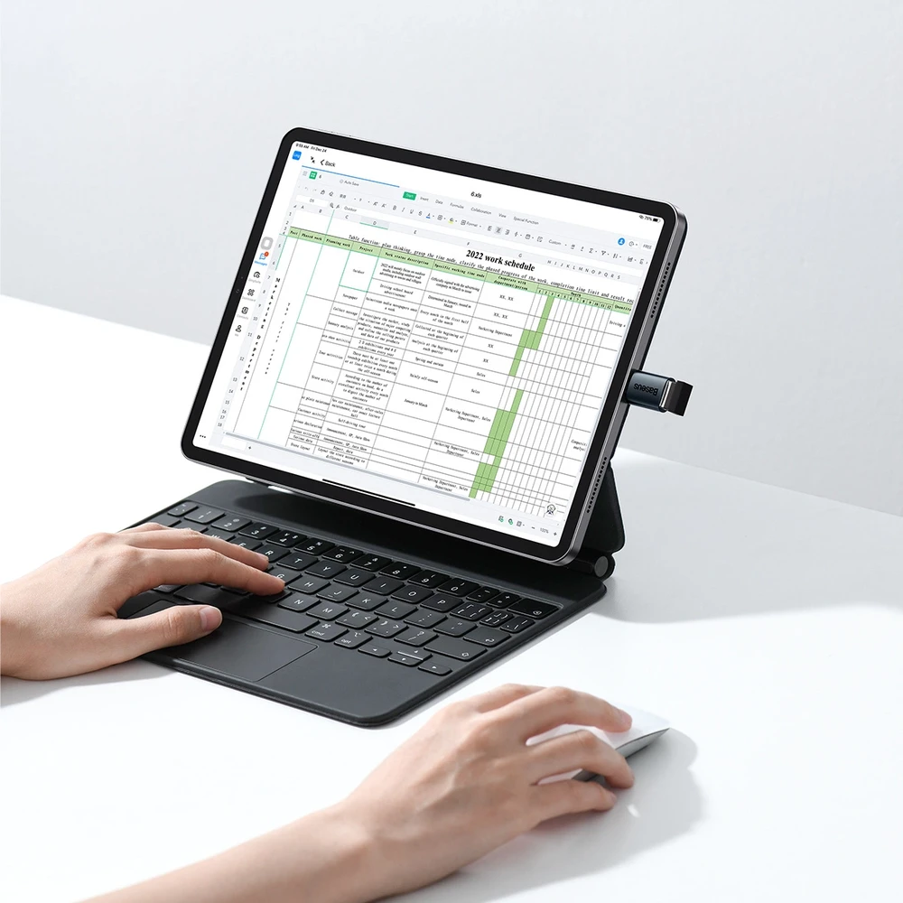 Baseus Ingenuity USB-C – USB-A OTG adapteris - Mėlynas