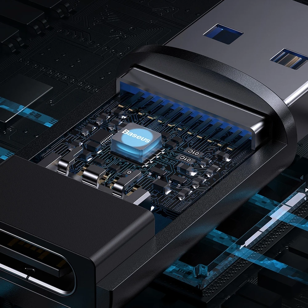 Adapteris USB3.1 A kištukas - USB C lizdas, su OTG funkcija BASEUS