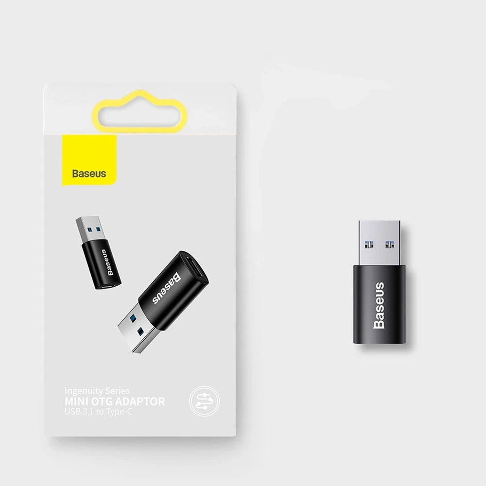 Adapteris USB3.1 A kištukas - USB C lizdas, su OTG funkcija BASEUS