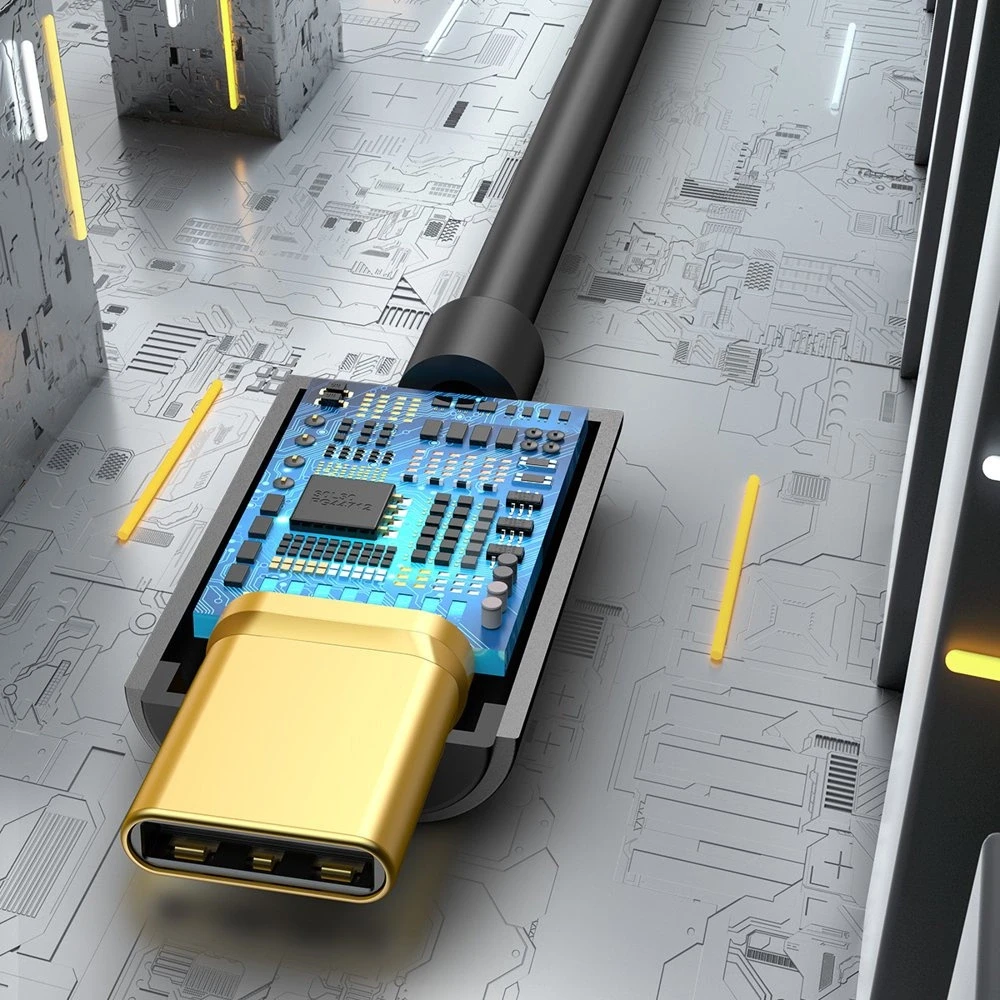 Adapteris USB C kištukas - 3.5mm stereo lizdas BASEUS