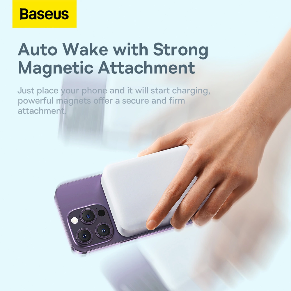 Baseus Magnetic Mini 20000mAh 20W MagSafe Powerbank - baltas