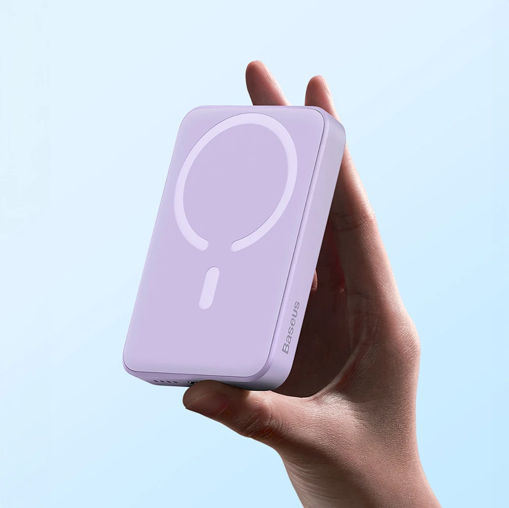 Powerbank Baseus Magnetic Mini 10000mAh 20W MagSafe (violetinė)