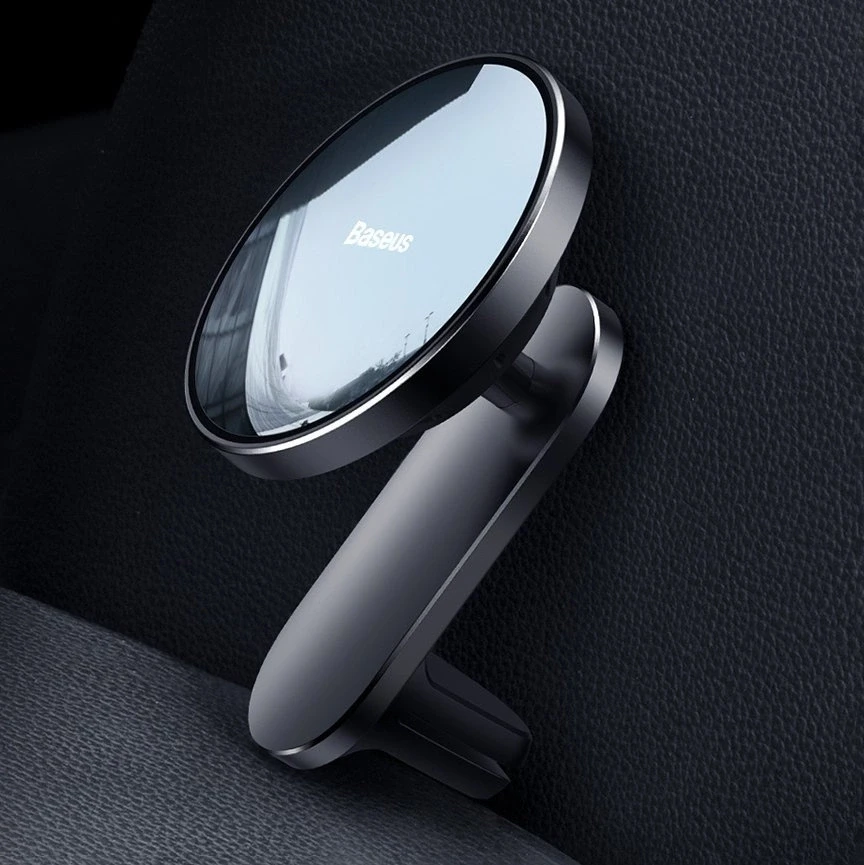 Baseus Automobilinis magnetinis laikiklis iPhone telefonams su belaidžiu įkrovimu 15W