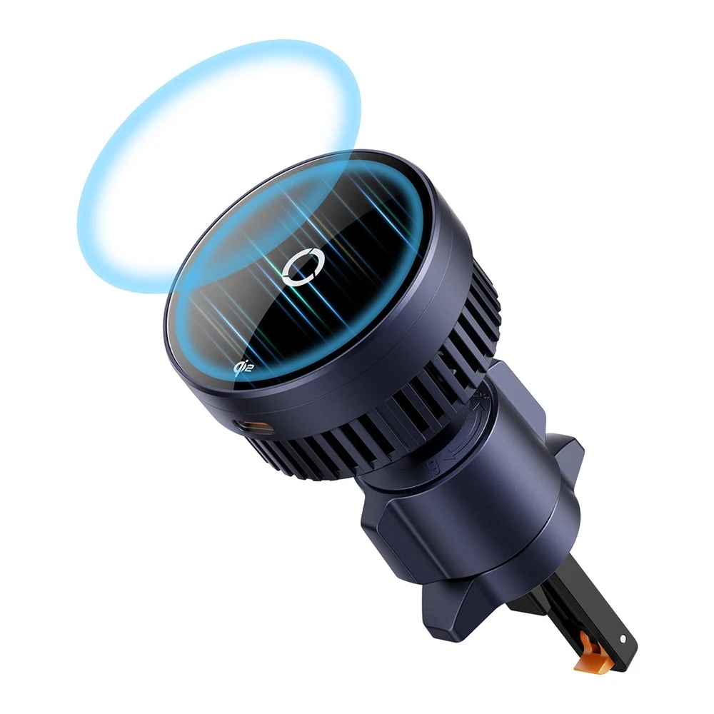 Automobilinis laikiklis su indukciniu įkrovikliu Baseus MagPro 15W Qi2.0 (juodas)