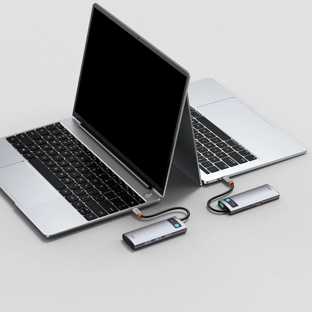 Baseus adapteris 5in1 USB-C šakotuvas 3x USB 3.0 + HDMI + USB-C PD