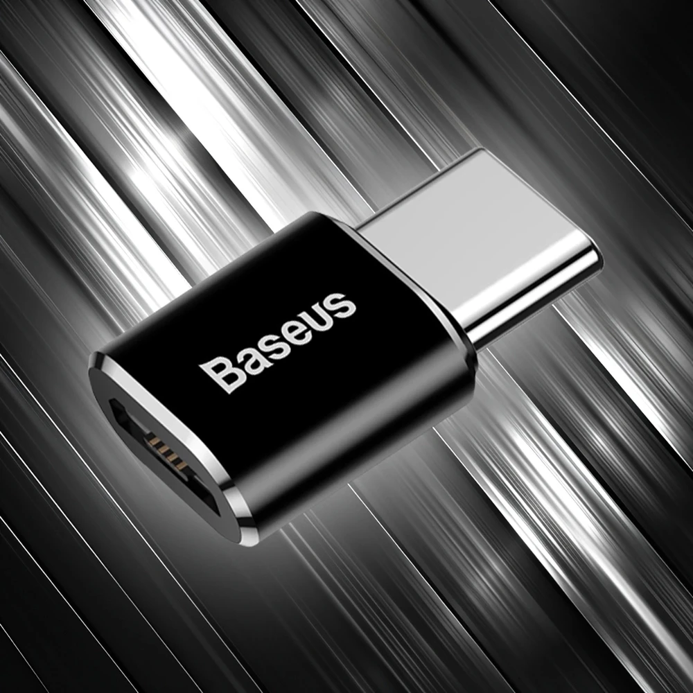 Adapteris Baseus USB C kištukas, micro USB B lizdas, OTG funkcija