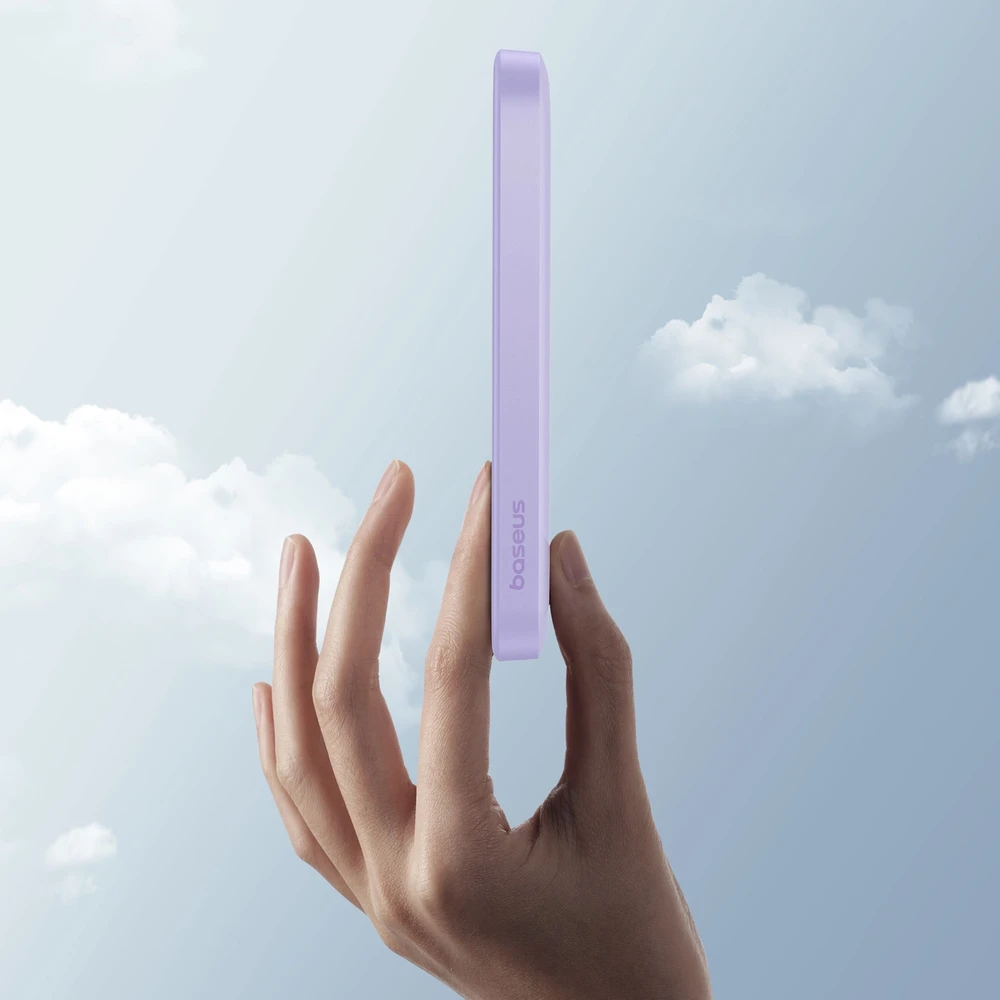 Magnetinis Mini Powerbank Baseus 5000mAh 20W (violetinė)