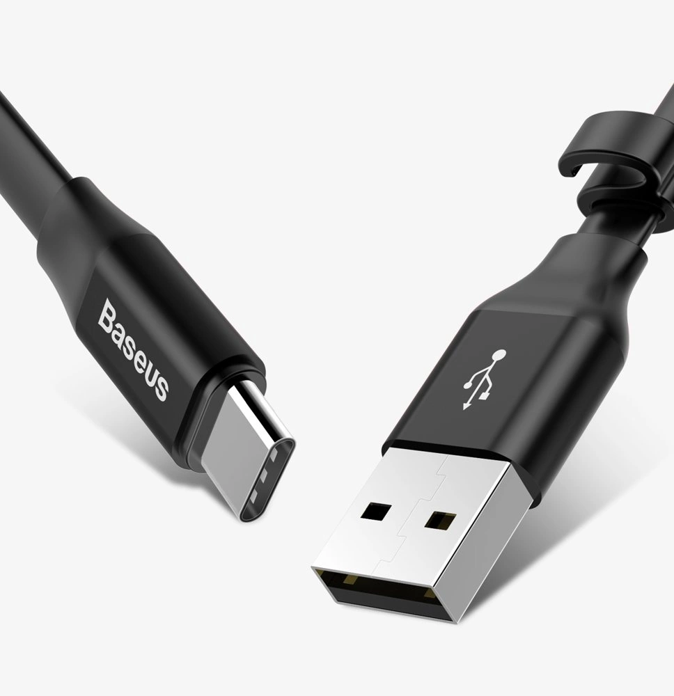 Baseus CATMBJ-01 Nimble USB-C Portable kabelis 23cm juodos spalvos