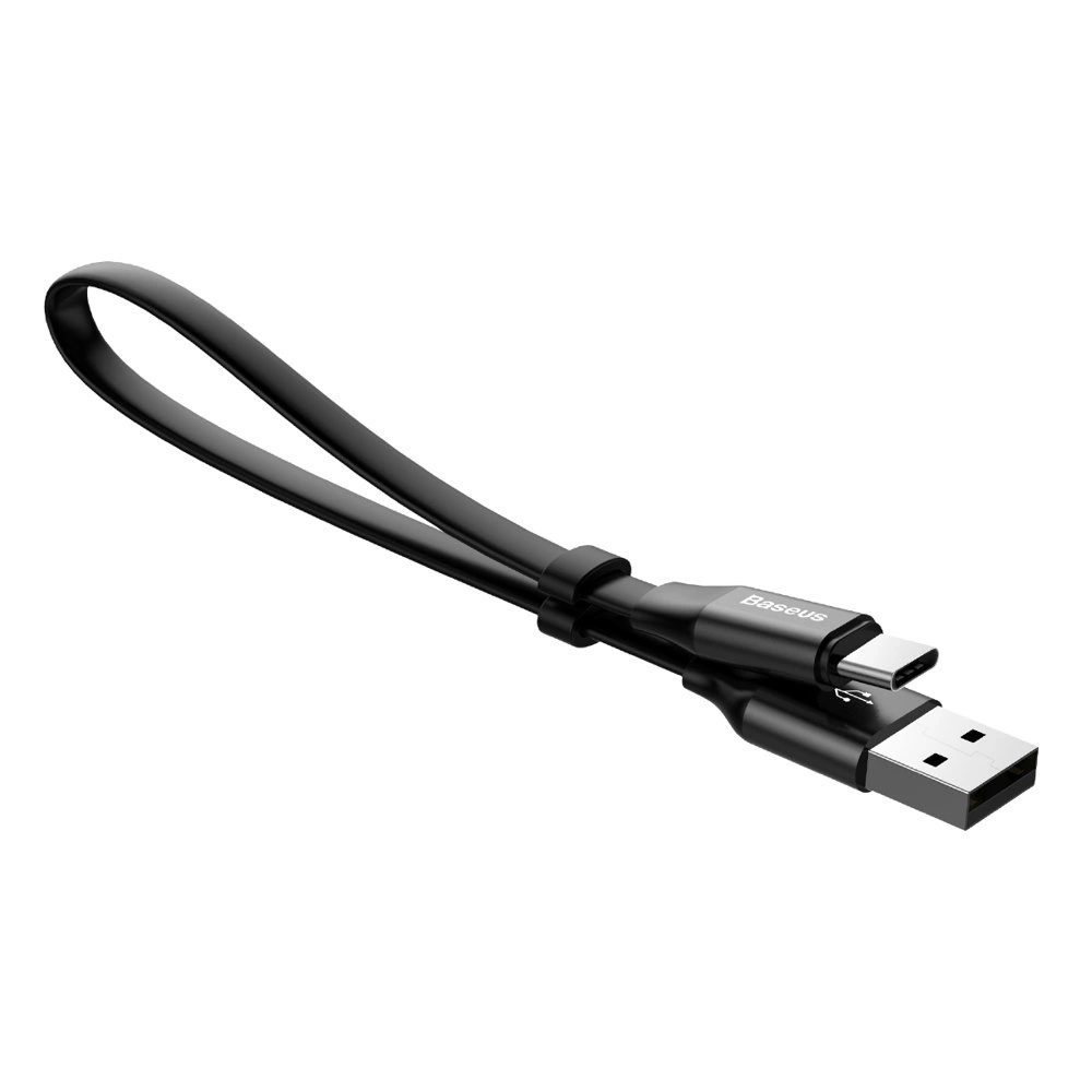 Baseus CATMBJ-01 Nimble USB-C Portable kabelis 23cm juodos spalvos