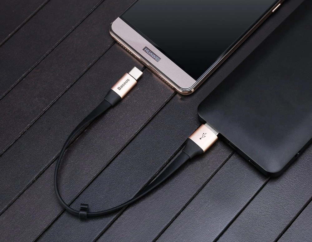 Baseus CATMBJ-01 Nimble USB-C Portable kabelis 23cm juodos spalvos