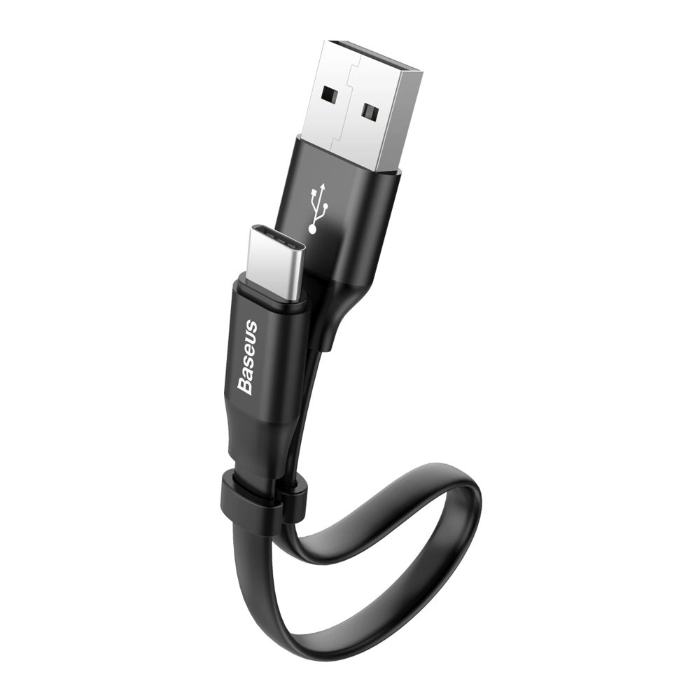 Baseus CATMBJ-01 Nimble USB-C Portable kabelis 23cm juodos spalvos