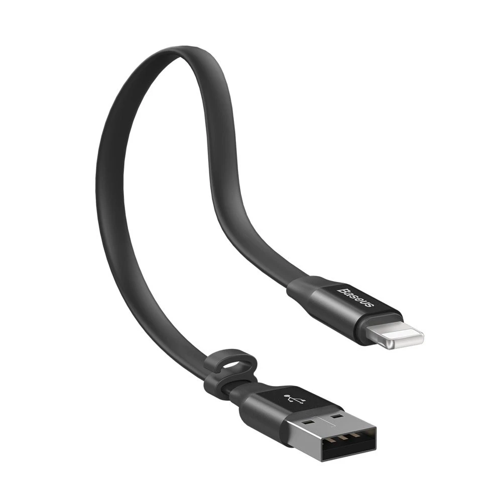 Baseus CALMBJ-B01 Nimble Portable kabelis Apple 23cm juodos spalvos