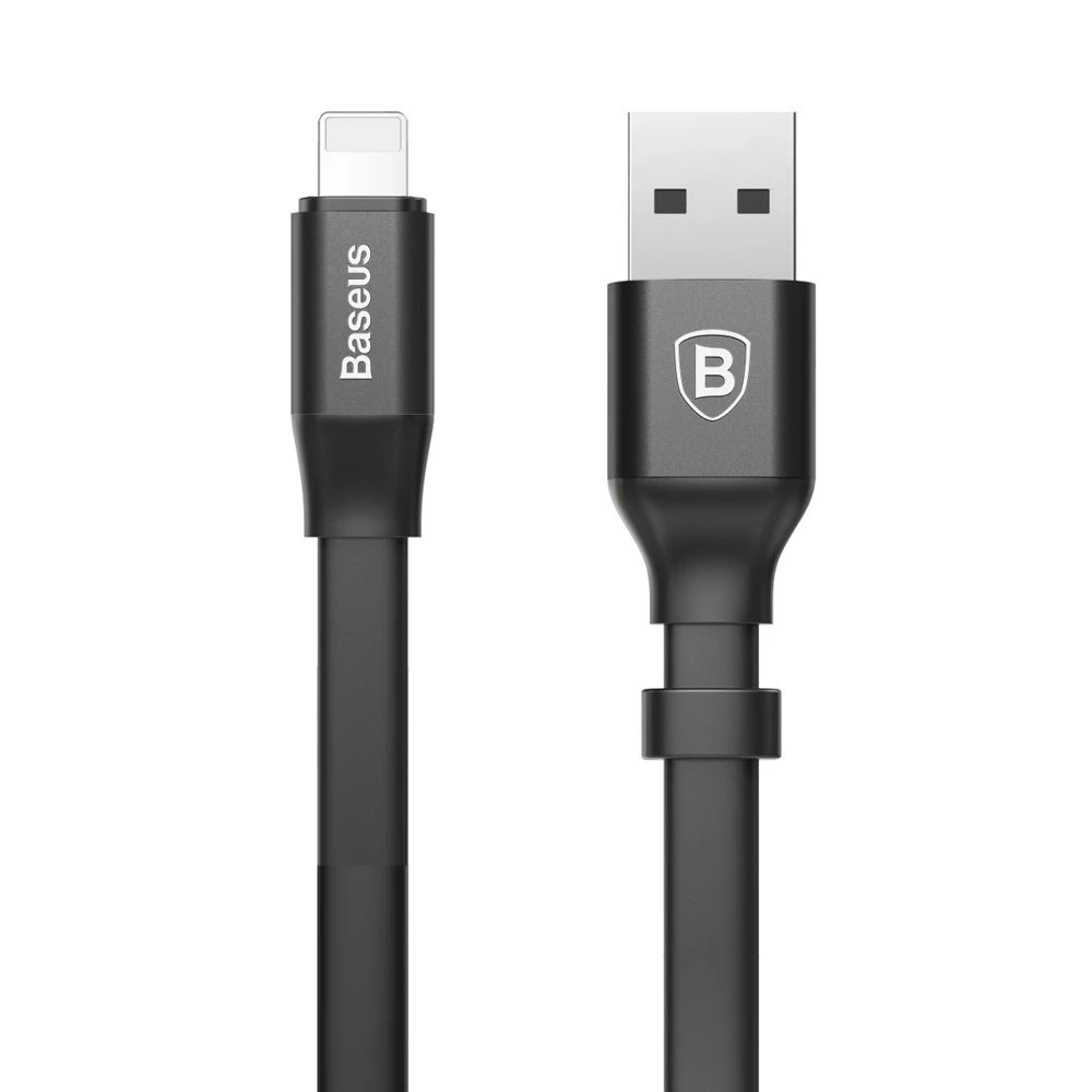 Baseus CALMBJ-B01 Nimble Portable kabelis Apple 23cm juodos spalvos