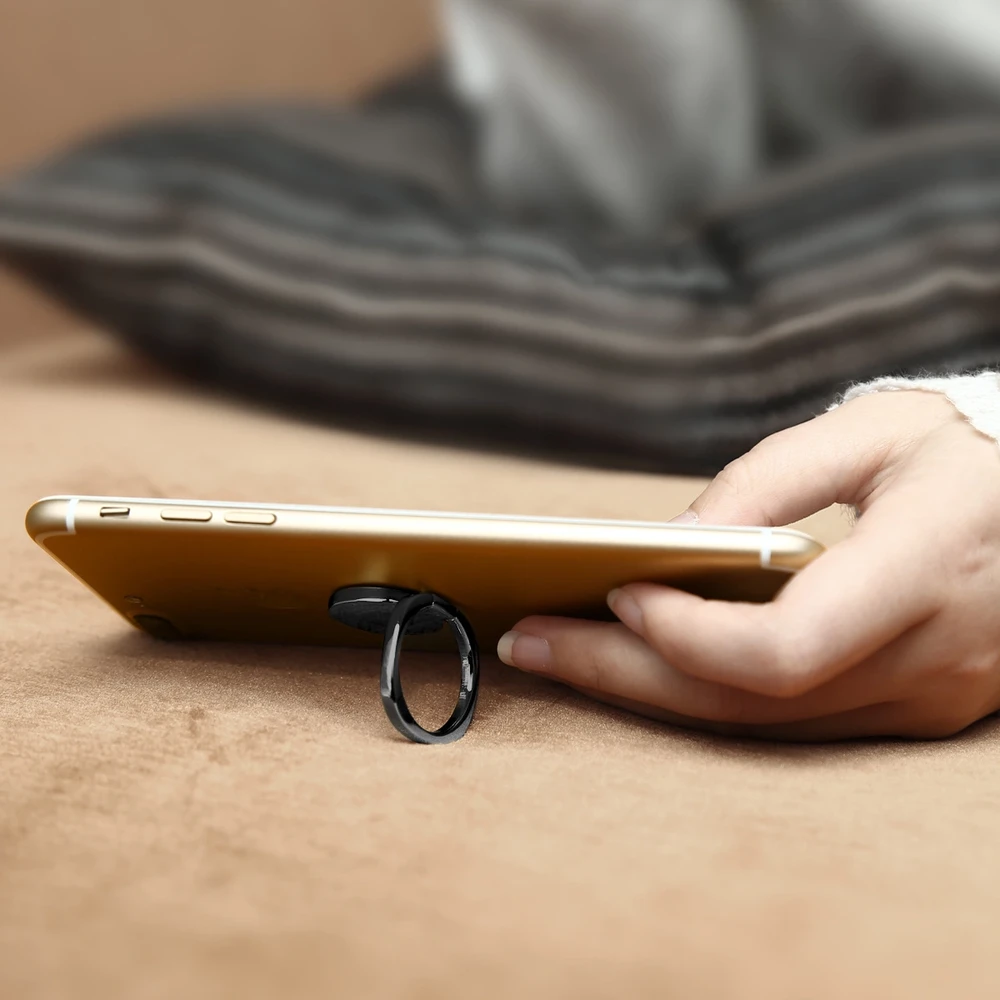 Baseus Privity Žiedinis telefono laikiklis - Juodas