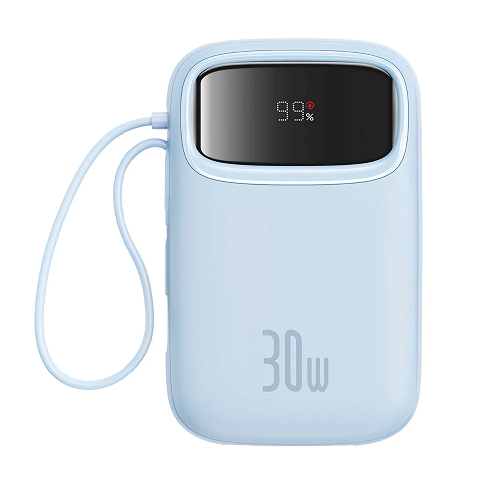 Powerbank Baseus QPow 2 10000mAh 30W 2xUSB-C (mėlyna)