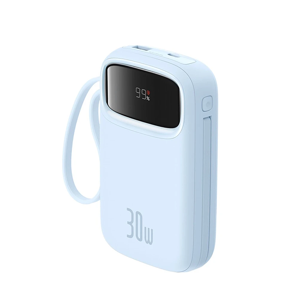 Powerbank Baseus QPow 2 10000mAh 30W 2xUSB-C (mėlyna)