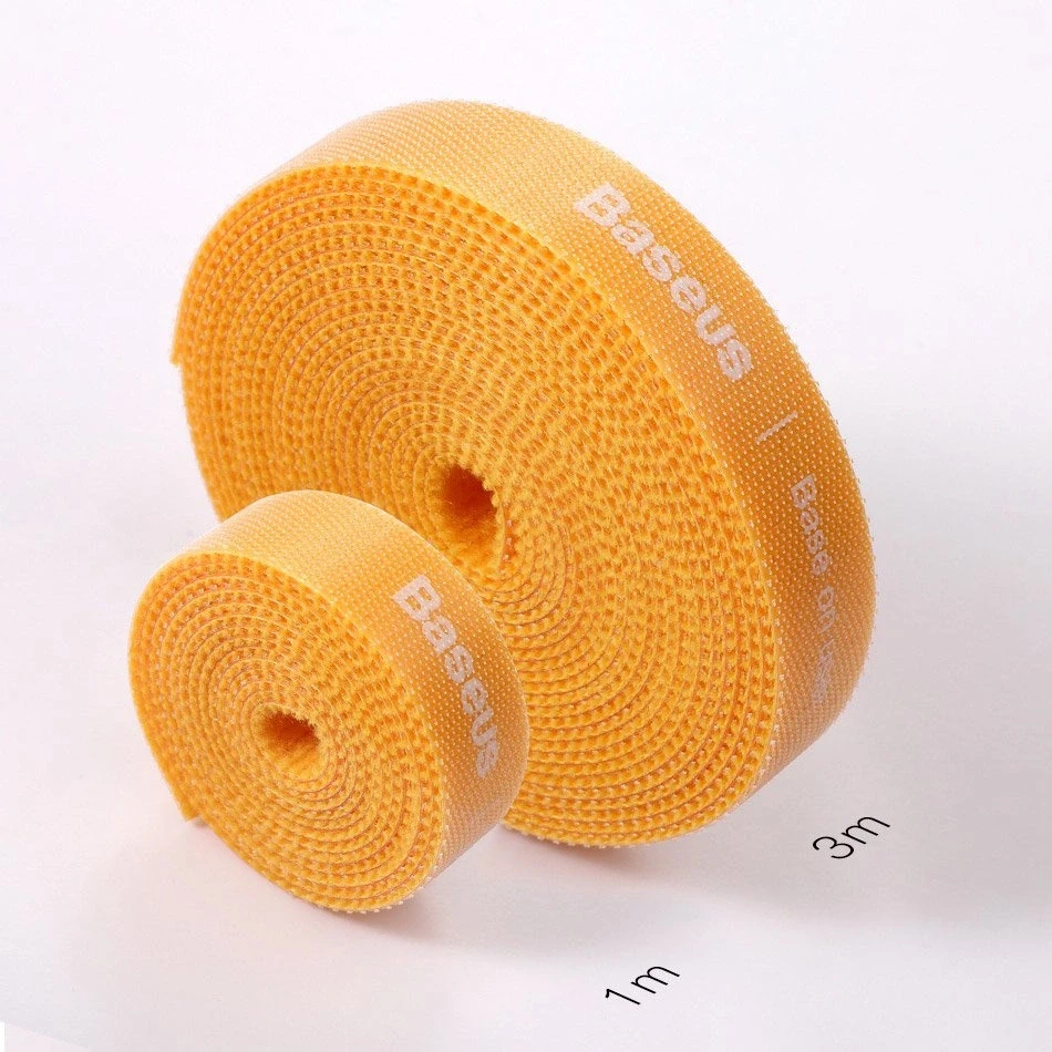 Baseus Rainbow Circle Velcro dirželiai 3m Juodas