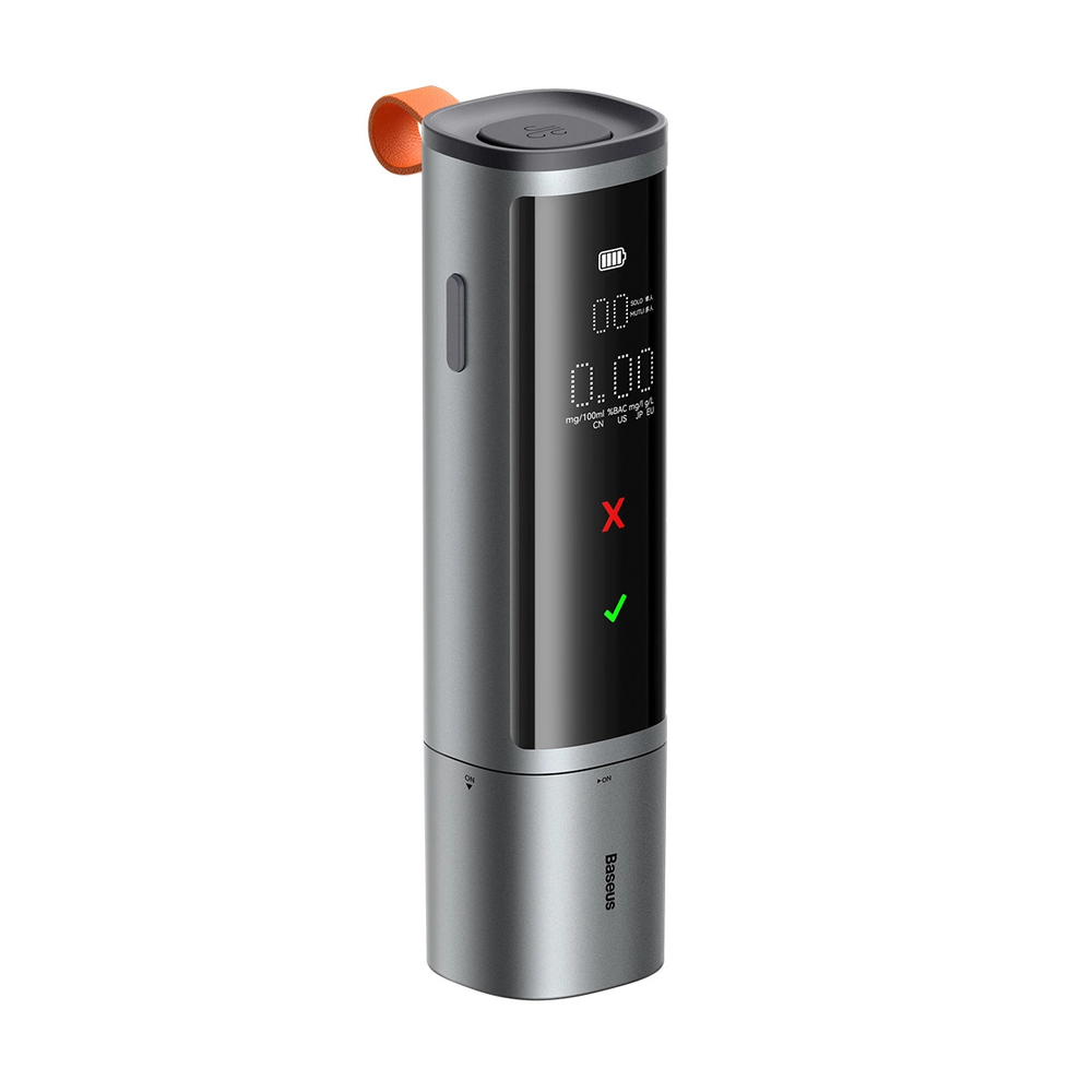Baseus SafeJourney Pro elektroninis alkotesteris bekontaktis (pilkas)