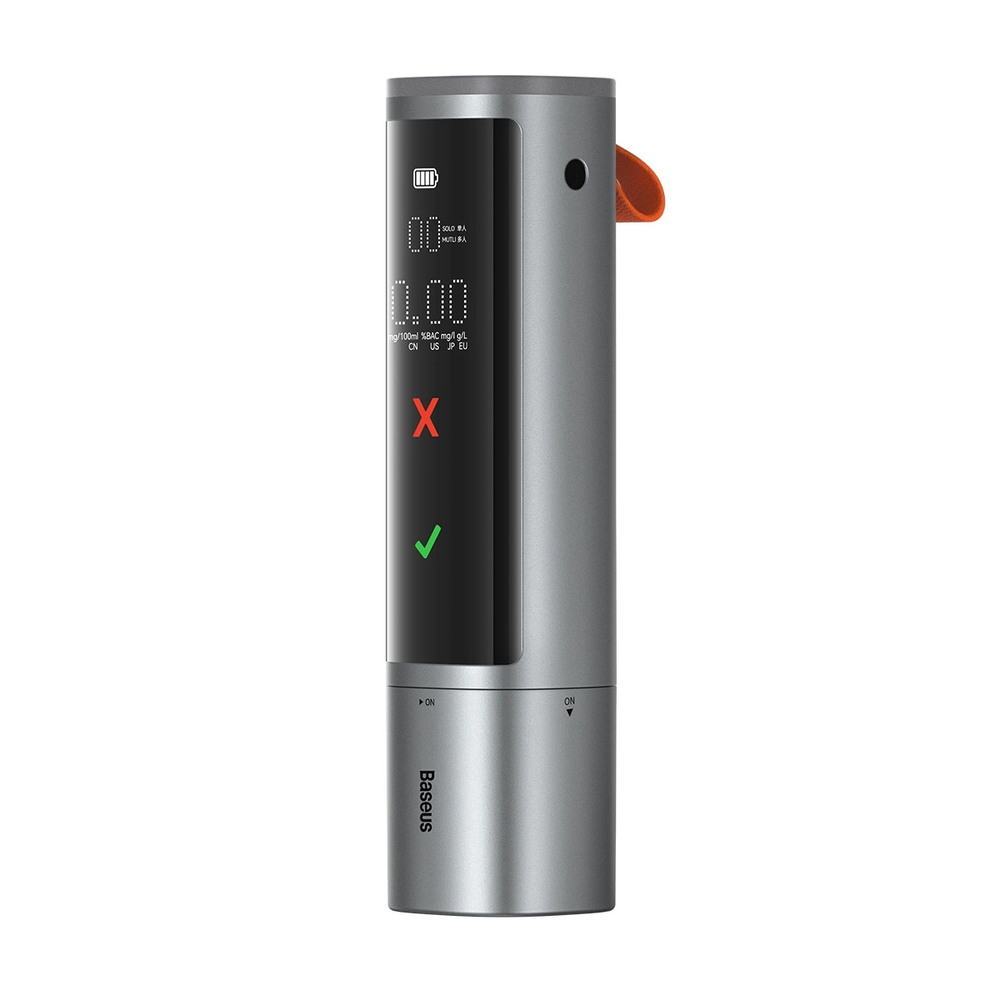 Baseus SafeJourney Pro elektroninis alkotesteris bekontaktis (pilkas)
