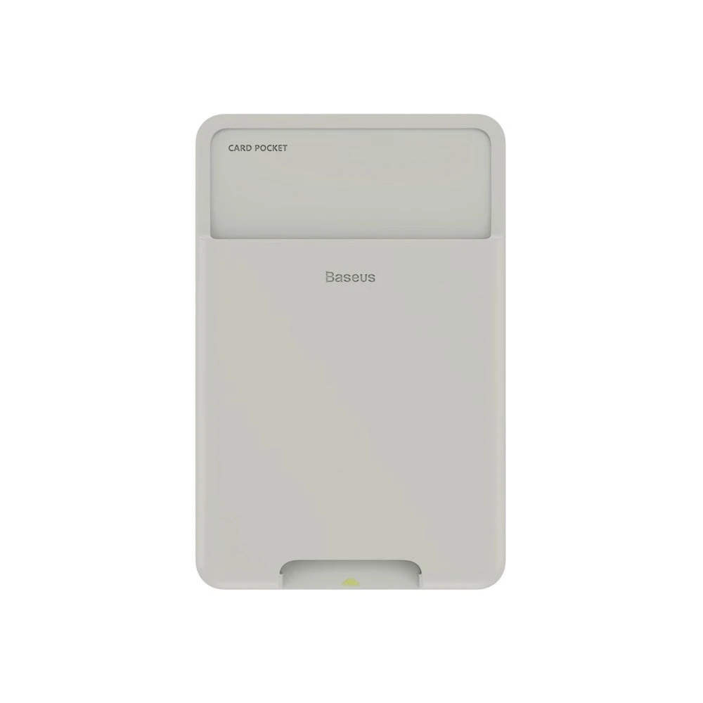 Dėklas BASEUS back stick silicone card bag ACKD-A0G pilkos spalvos