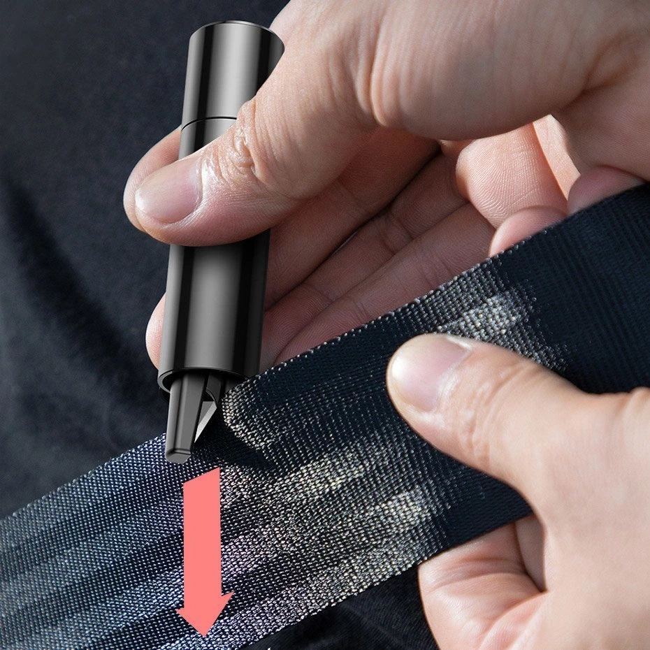 Baseus Sharp Tool apsauginis plaktukas (langų daužymas+apsauginio diržo pjovimas) Pilkas
