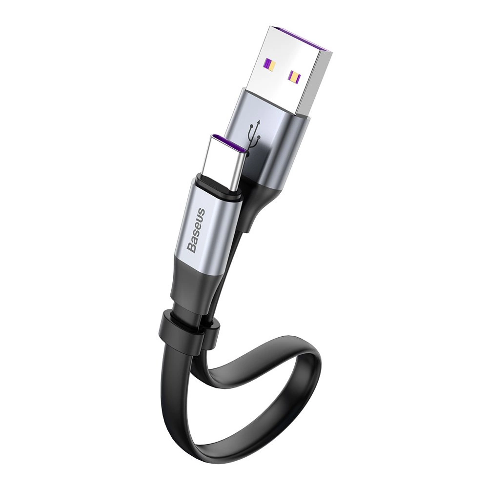 USB kabelis Baseus (CATMBJ-BG1) Type-C (40W) juodas 0.23M