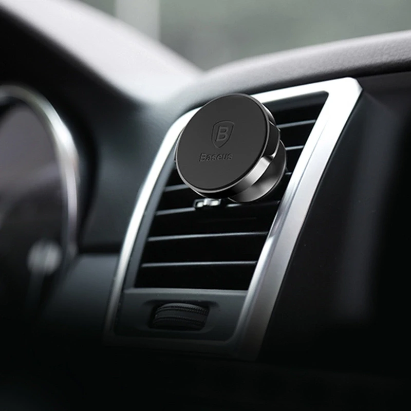 Baseus Kompaktiškas magnetinis automobilinis laikiklis, Juodas (SUER-A01)