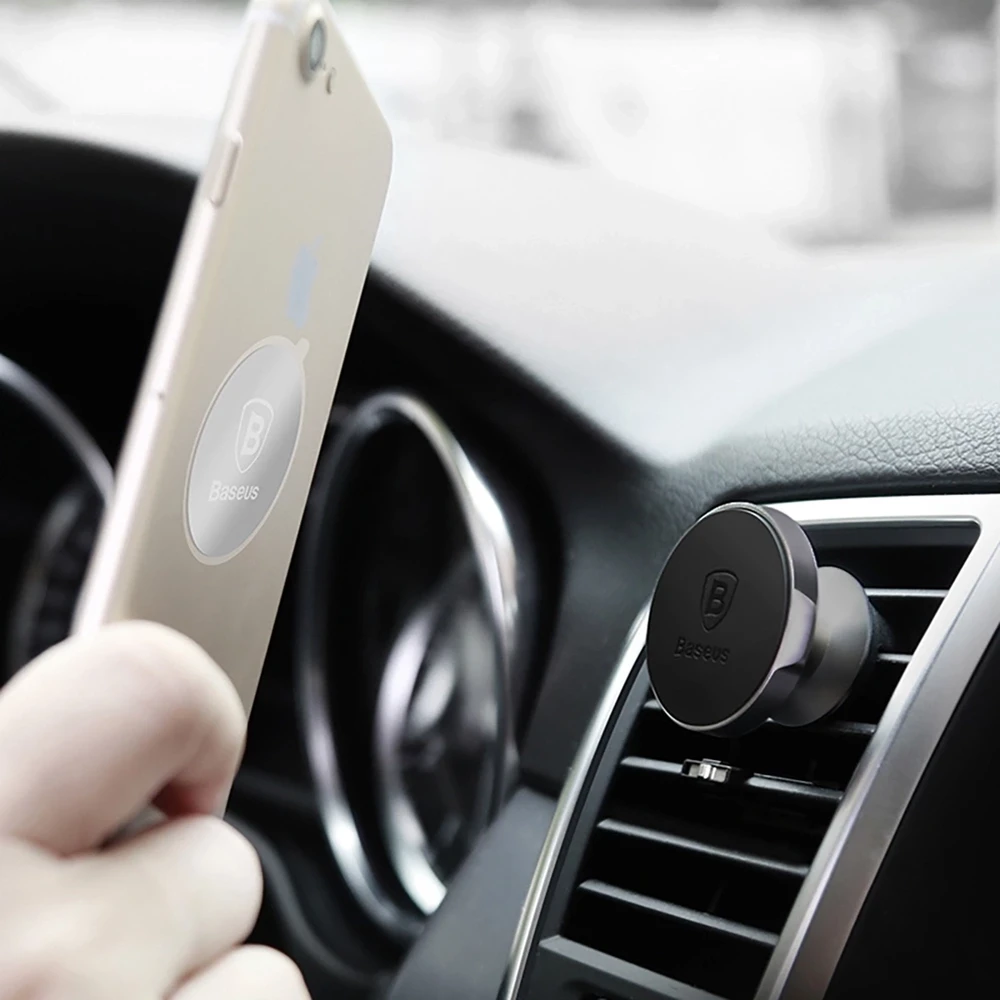 Baseus Kompaktiškas magnetinis automobilinis laikiklis, Juodas (SUER-A01)