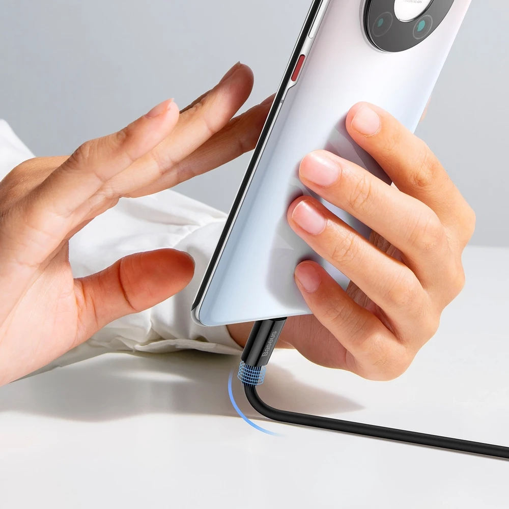 USB laidas per USB-C Baseus Superior 100W 2m (juodas)
