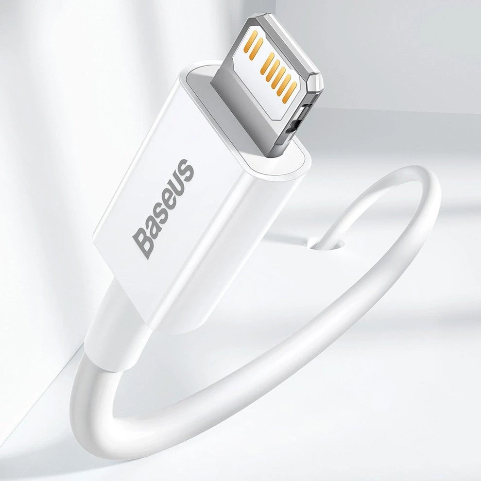 USB kabelis Baseus Superior iš Type-C į Lightning PD 20W 1.0m baltas CATLYS-A02