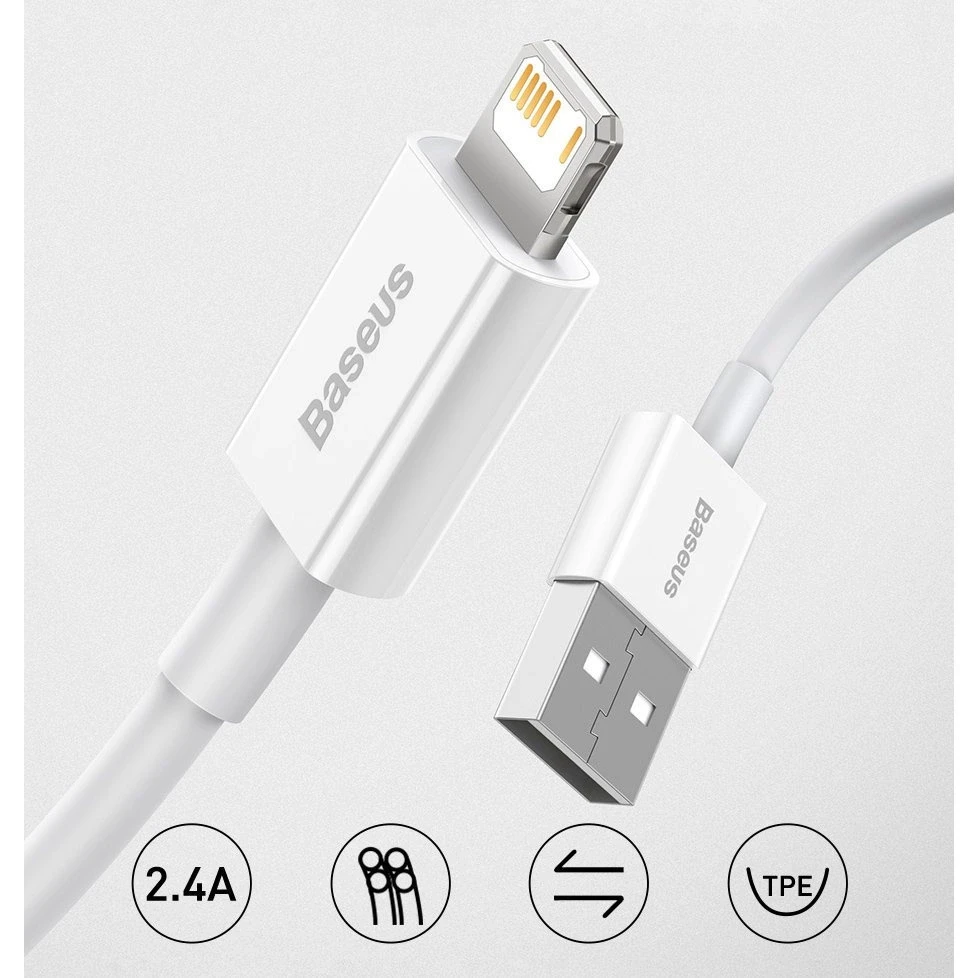 Baseus Geresnis serija Kabelinė USB IP 2.4A 1m (mėlyna)