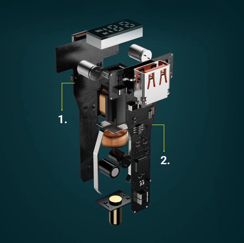Baseus CCZX-01 automobilinis įkroviklis USB-C, 100W - juodas