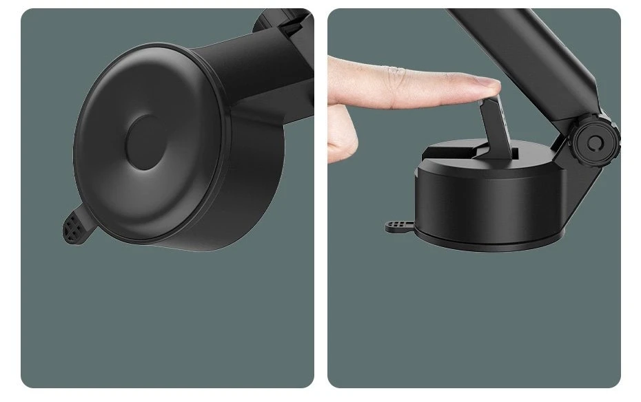 Gravity automobilinis laikiklis Baseus Tank telefonui su siurbtuku - Juodas