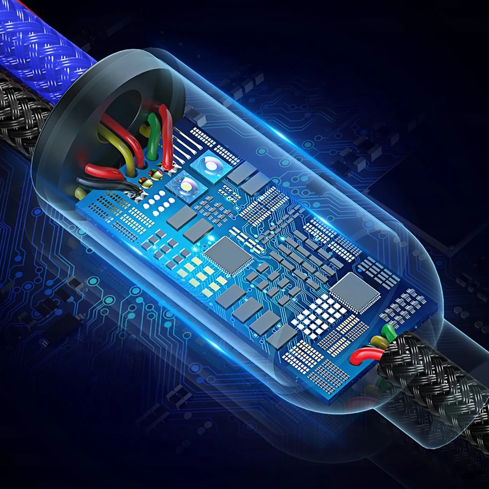 Kabelis Baseus USB2.0 A kištukas ir 3 kištukai (USB C, micro USB, lightning)