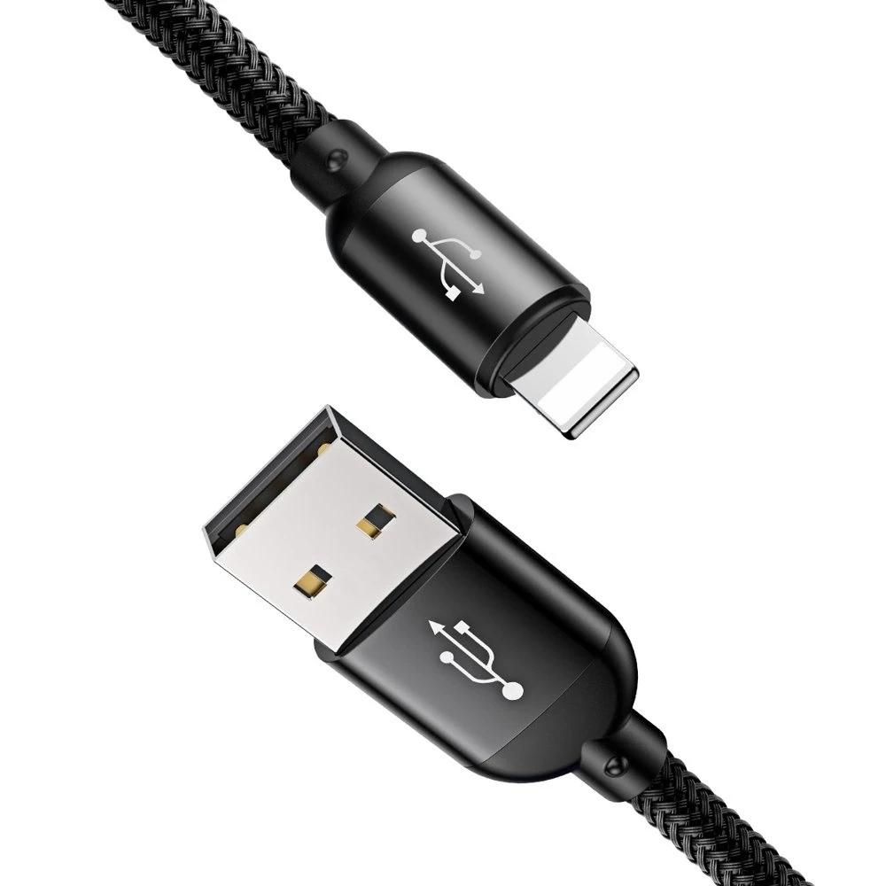 Kabelis Baseus USB2.0 A kištukas ir 3 kištukai (USB C, micro USB, lightning)