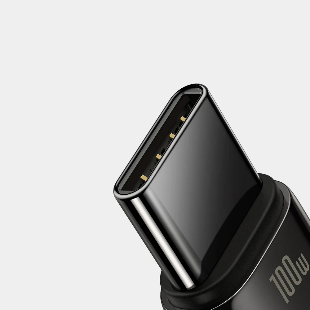 Baseus volframo auksinis kabelis USB prie USB-C, 100 W, 1 m (juodas)