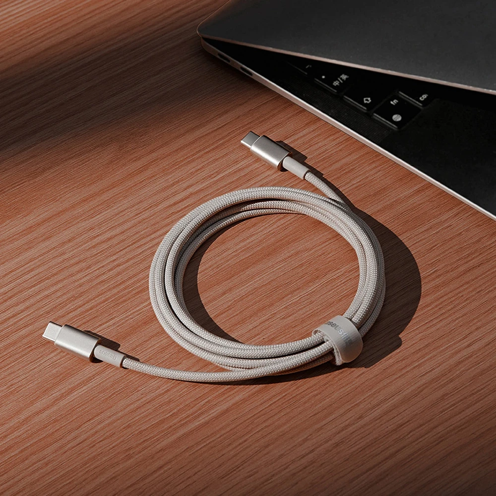 Laidas iš USB-C į USB-C Baseus Tungsten Gold, 100 W, 2 m (auksinis)