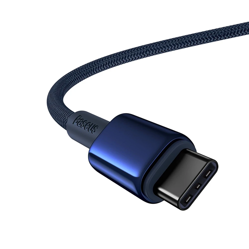 Baseus Tungsten Gold kabelis USB-C - USB-C 100W 2m - Mėlynas