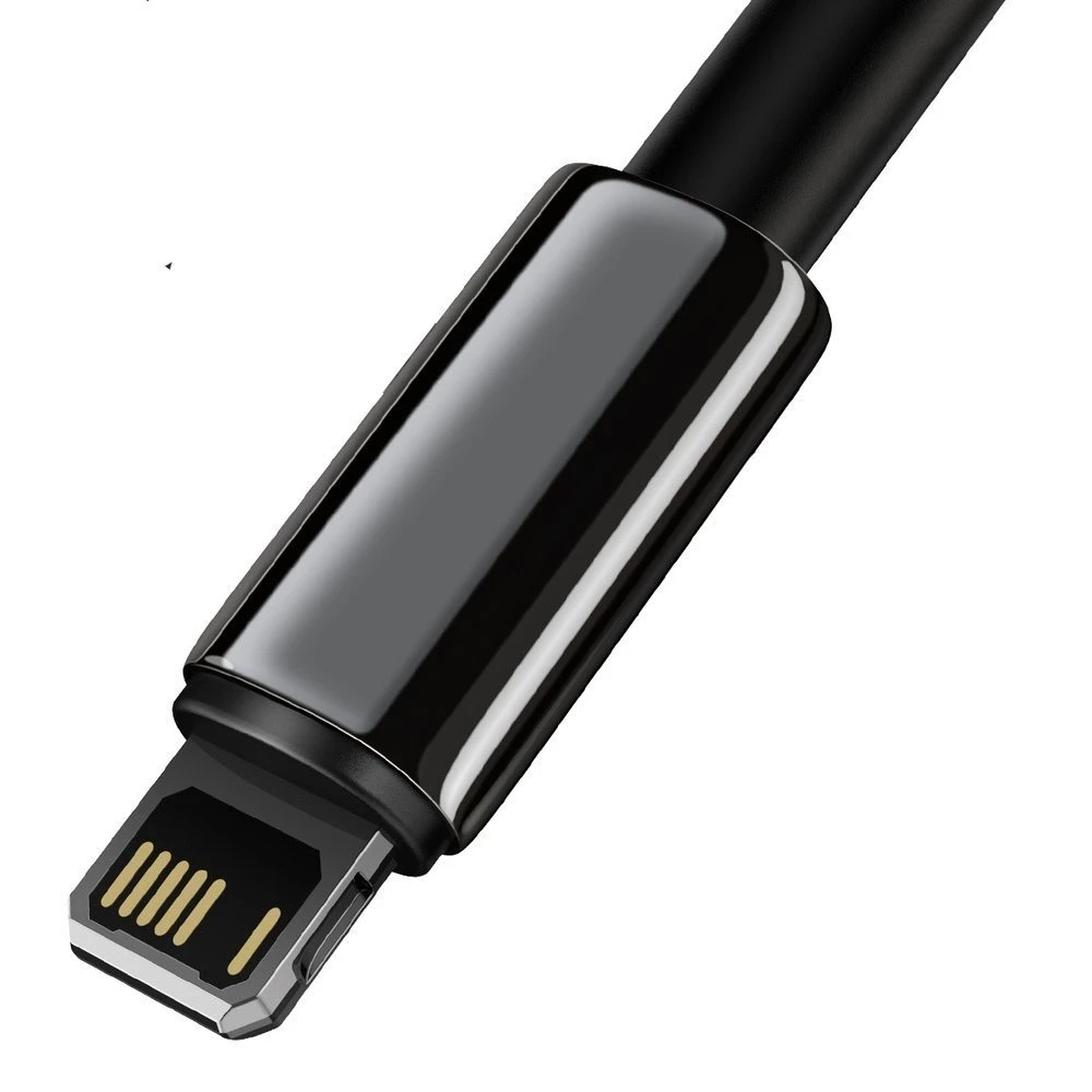 Baseus Tungsten Gold kabelis USB į Lightning 2.4A 1m - Juodas