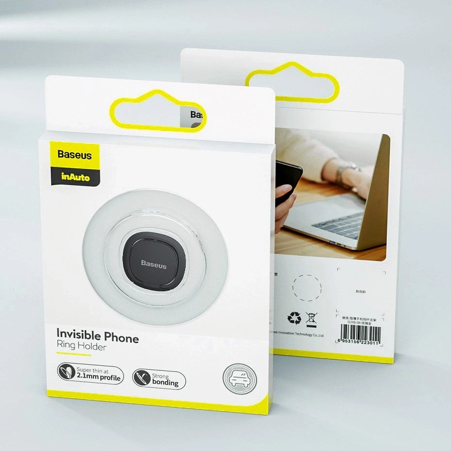 Baseus Invisible Ring telefono laikiklis / žiedas - Rožinis auksas