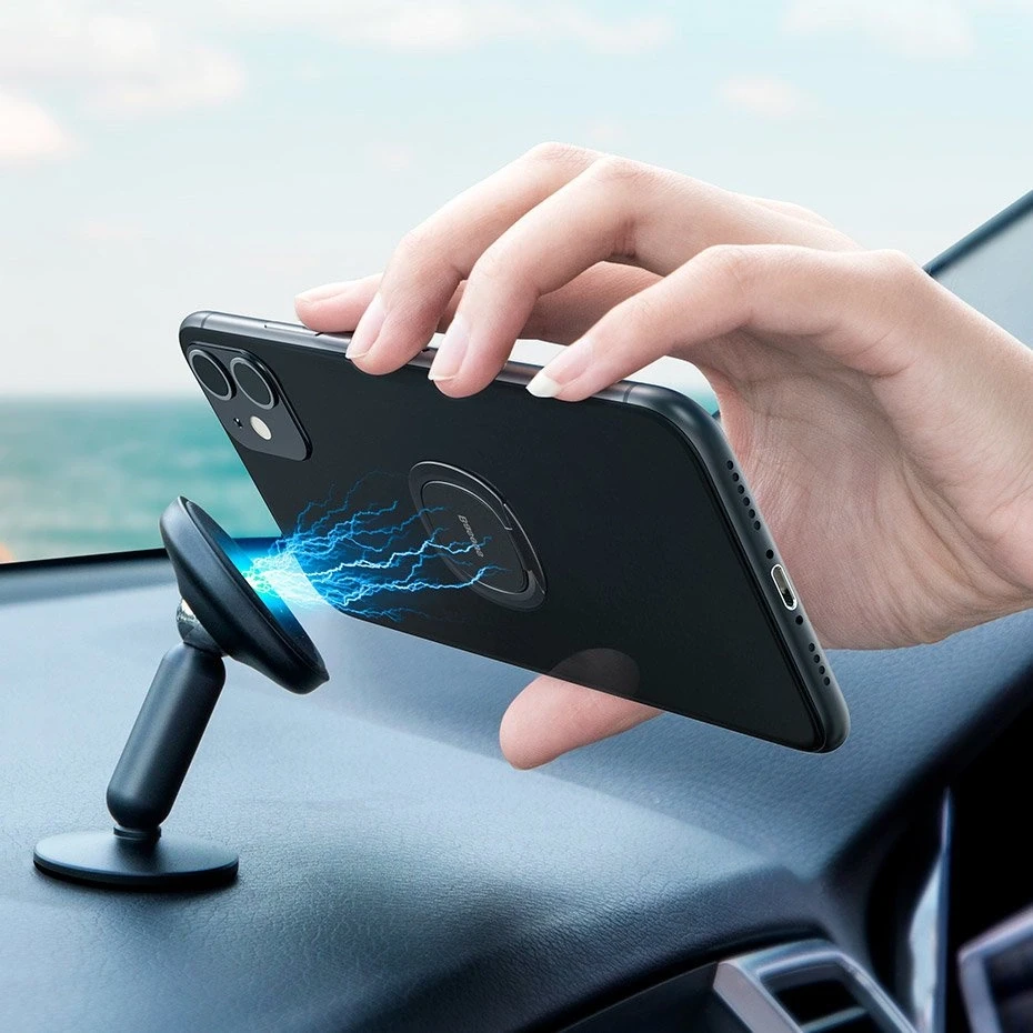 Baseus Invisible Ring telefono laikiklis / žiedas - Rožinis auksas